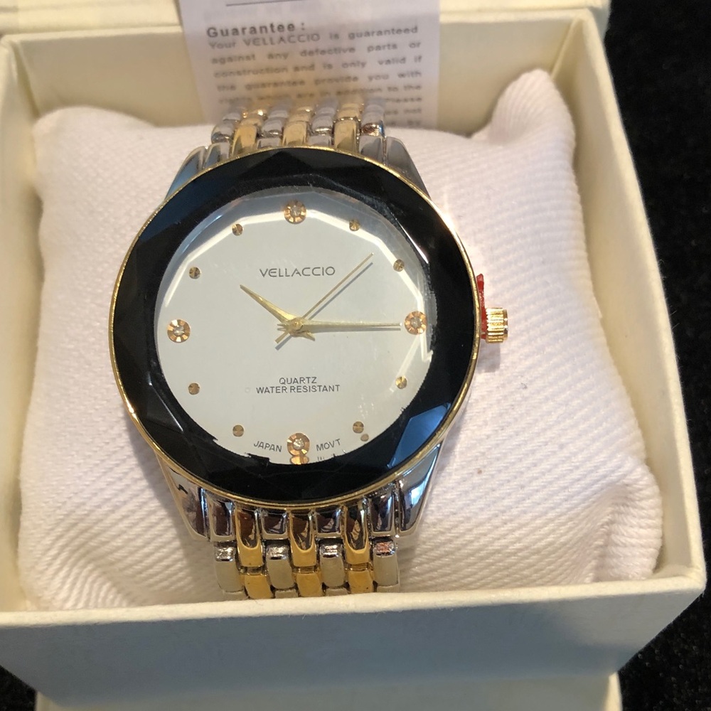 - Men’s Gold and Silver Watch